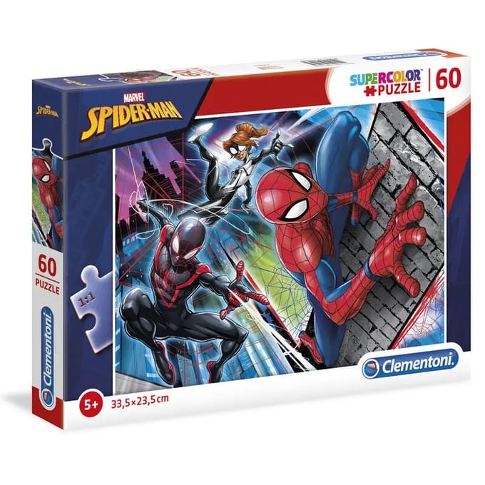 Clementoni - Puzzel - 60 Stukjes - Spider-Man - Maxi Puzzel - Vanaf 4 Jaar