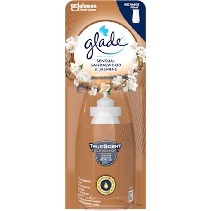 Glade Sense & Spray Sensual Sandalwood & Jasmine navulling 18ML
