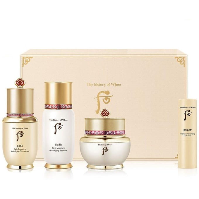 The history of whoo Bichup Anti-Aging Special Set 4 items +RANDOM GIFT beige