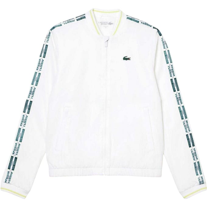 Lacoste Dames-T-shirt met opdruk, standaardpasvorm (Wit)
