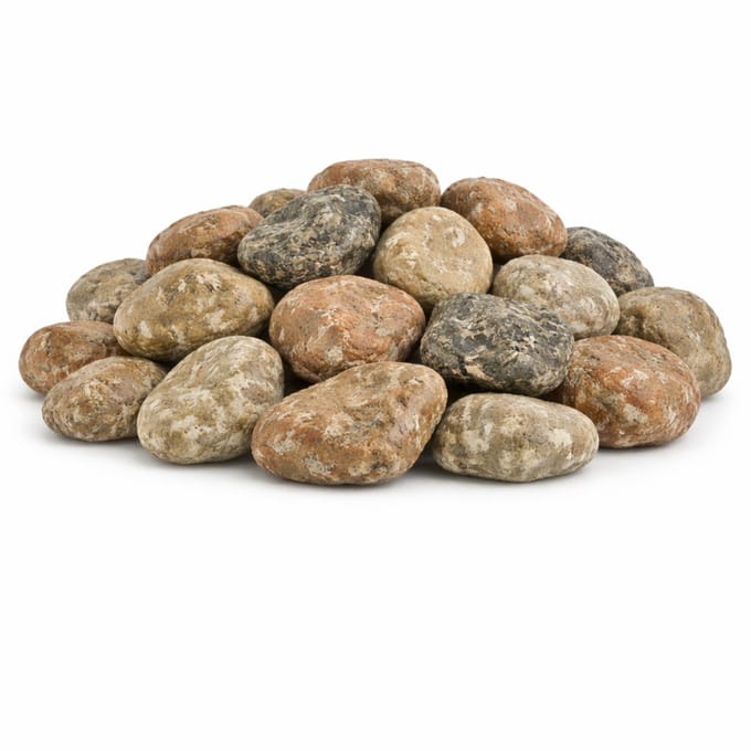 Home & Styling decoratie stenen - groot - 650ml - beige mix - hobby steentjes - sier stenen