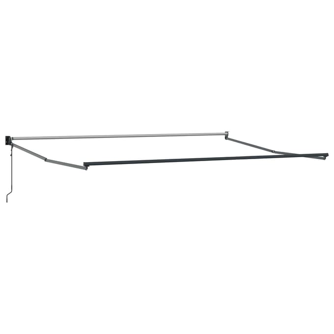 vidaXL - Electric - Awning - Frame - 4 - x - 2 - m - Antraciet - Gepoedercoat - aluminium