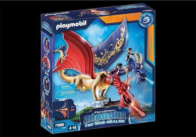 PLAYMOBIL How To Train Your Dragon Dragons: The Nine Realms - Wu & Wei with Jun - 71080