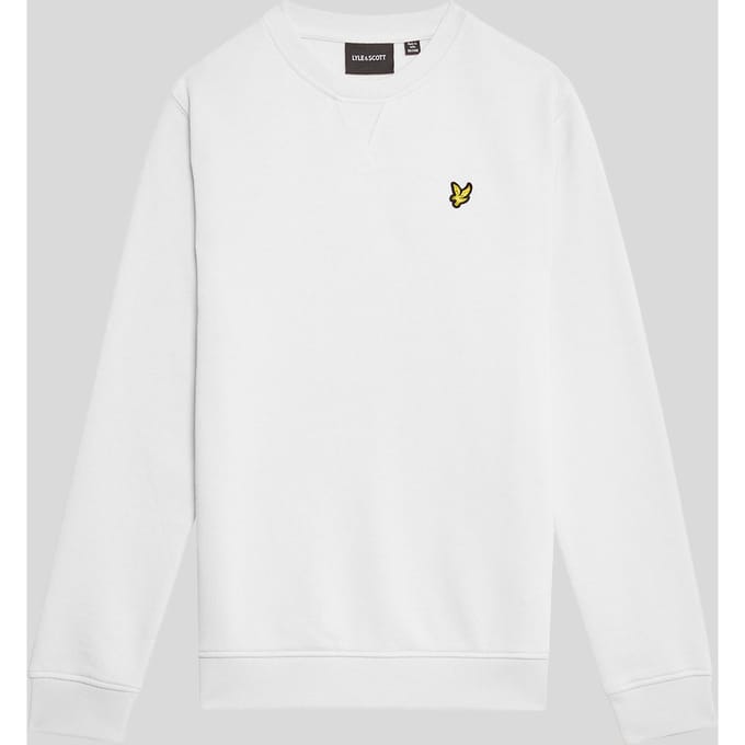 Lyle & Scott Jongens Klassieke Ronde Hals Sweatshirt - Wit