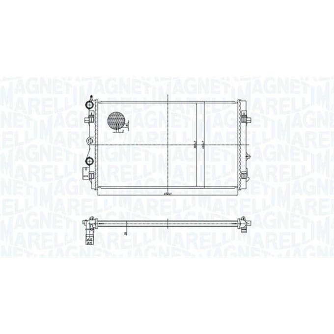 Radiator, motorkoeling MAGNETI MARELLI 350213167900