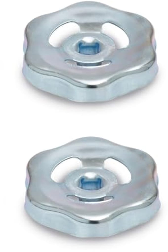 Metalen handwiel en ventielgreep set - diameter 100 mm - 2 stuks