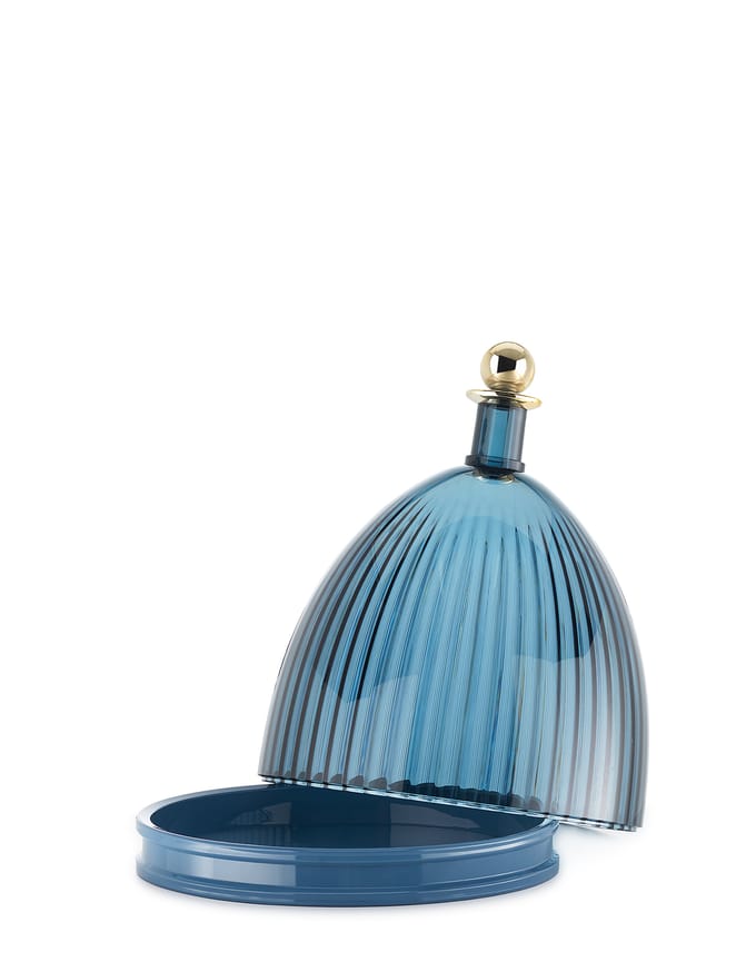 Kartell La Coupole dienblad met bel - bleu ciel/bleu