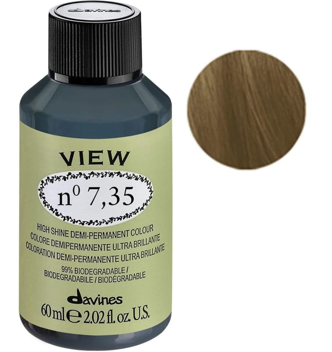 Davines high shine demi permanent color View 60ML 7.35 Golden Mahogany Blonde