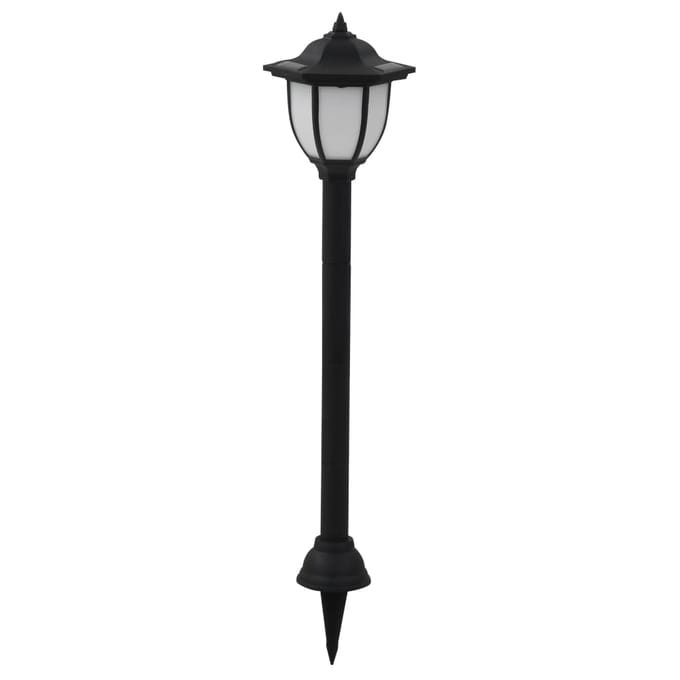 vidaXL LED-solarlampen zwart 3 st