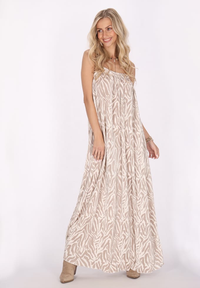 IZIA Jurk Dames beige