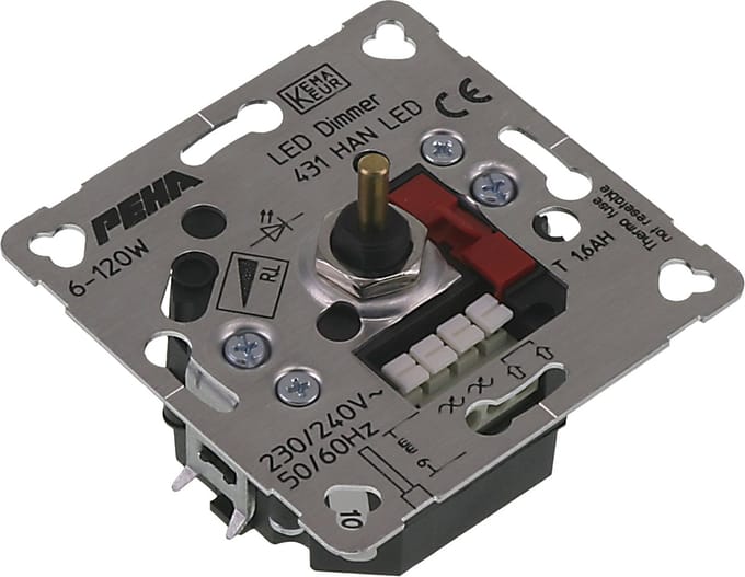PEHA dimmer - inbouw - LED - 6-60W - universeel - 120W - DW - element