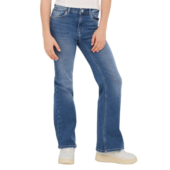 ONLY KOGJUICY LIFE FLARED DNM CRO557 NOOS Meisjes Jeans - Medium Blue Denim