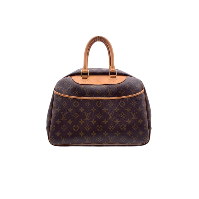 Louis Vuitton Vintage Stoffen Handtas Deauville