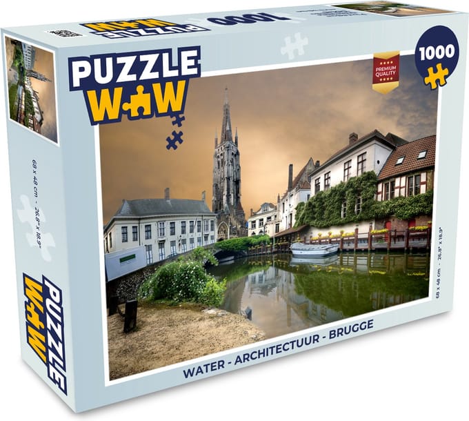 Puzzel Water - Architectuur - Brugge - Legpuzzel - Puzzel 1000 stukjes volwassenen