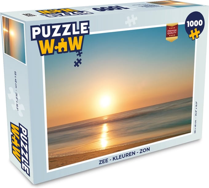Puzzel Zee - Kleuren - Zon - Legpuzzel - Puzzel 1000 stukjes volwassenen