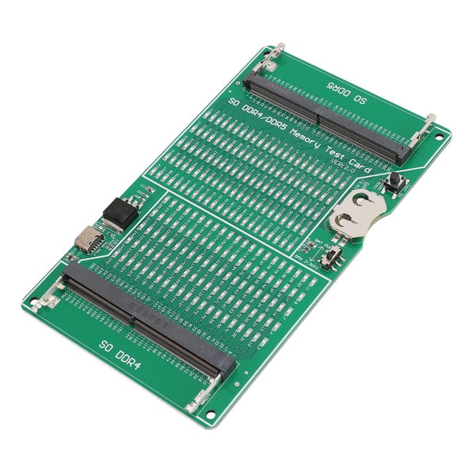 Testeur de mémoire DDR4 DDR5 2 en 1 Carte de test de fente de mémoire multifonctionnelle avec indicateur LED pour ordinateur portable blue