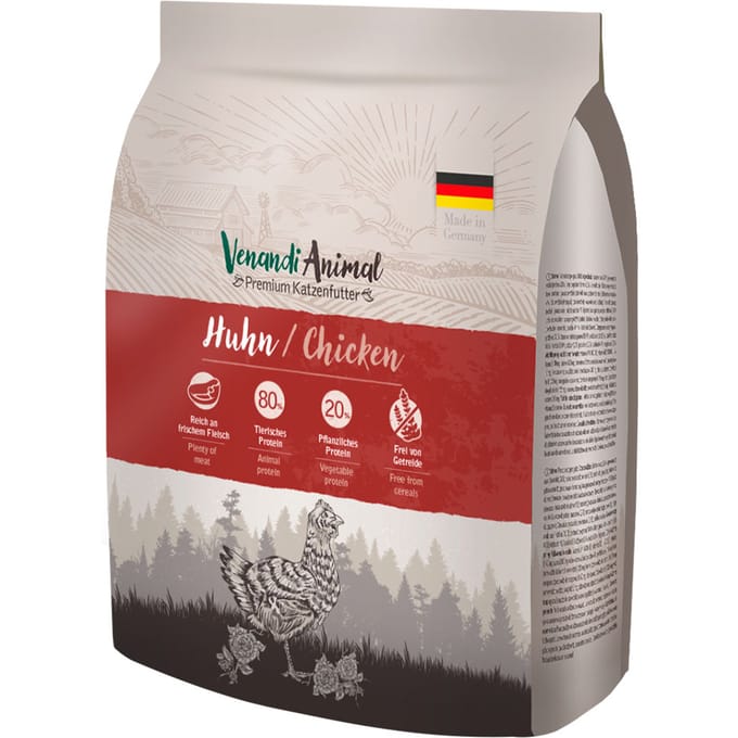 300g Venandi Animal Kip kattenvoer droog