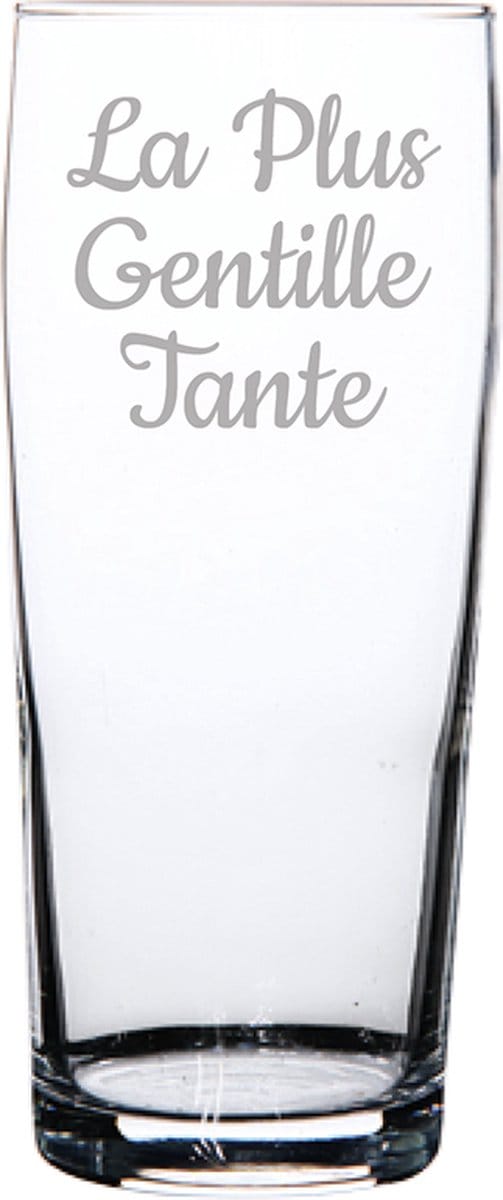 Bierfluitje gegraveerd - 19cl - La Plus Gentille Tante