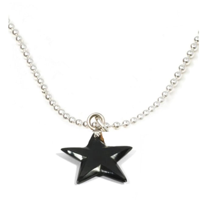 Heaven Eleven KIDS - Meisjes - ketting - ballchain - rvs - ster - bone