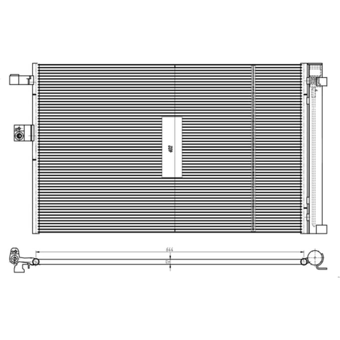 Condensor, airconditioning NRF 350462
