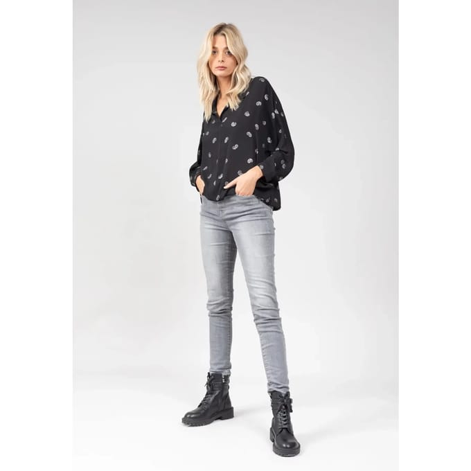 DEELUXE Blouse met paisley printMALICIA Black