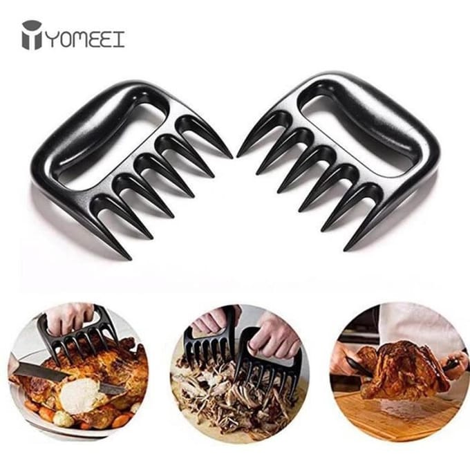 Keukenaccessoires - Maat Zwart - Berenklauwen - 2 stuks - Barbecue - Handmatig