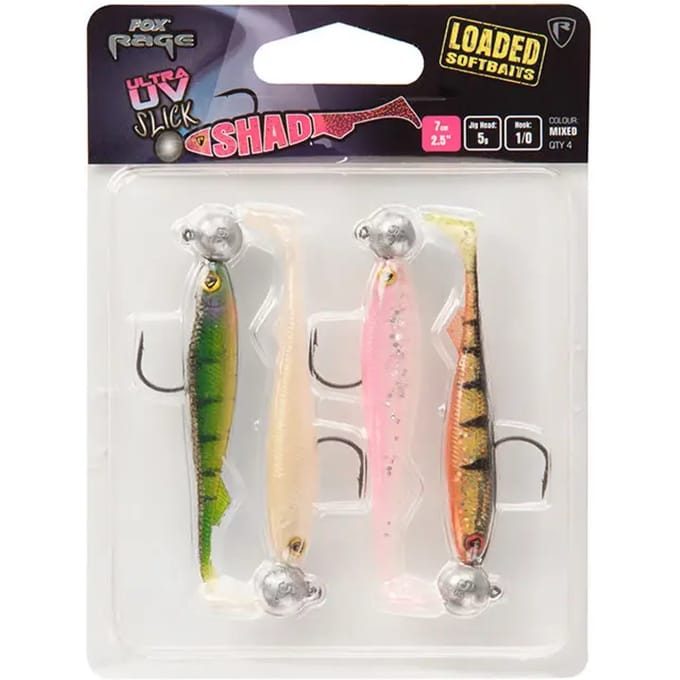 Fox Rage Slick Shad Loaded UV - 11 cm - mixed colour pack