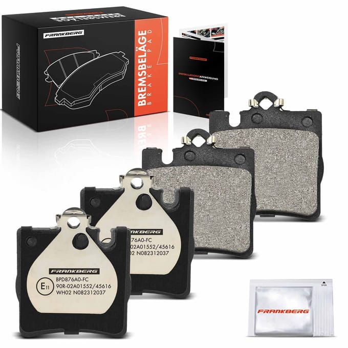 Frankberg 4x Remblokken Achteras voor Benz W