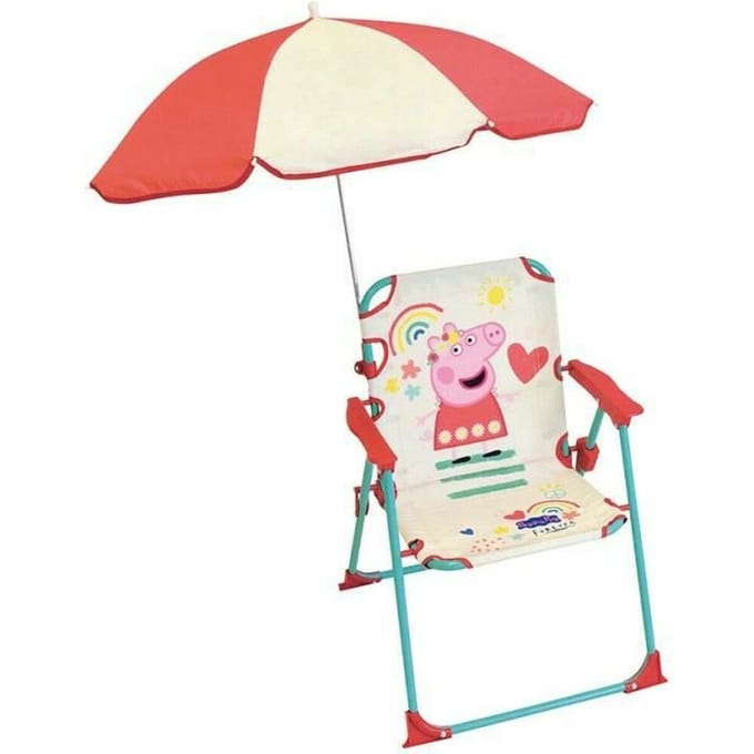 Vouwstoel met kinderparasol Fun House Peppa Pig