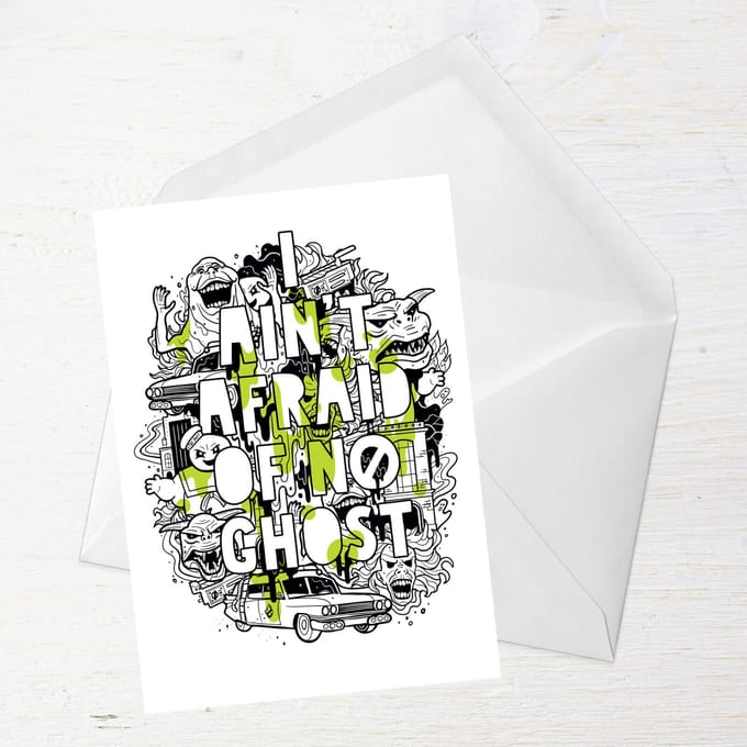 Ghostbusters I Ain't Afraid Of No Ghost Greetings Card - Standard Card