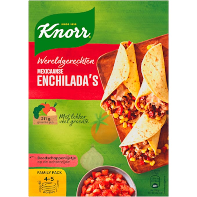 Wereldgerecht Mexicaanse enchiladas
