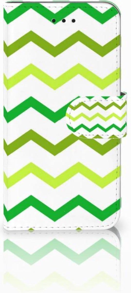 Apple iPhone X | Xs Telefoon Hoesje Zigzag Groen