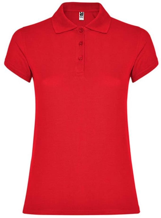 Roly - Star Dames Polo - Red 60 maat 3XL