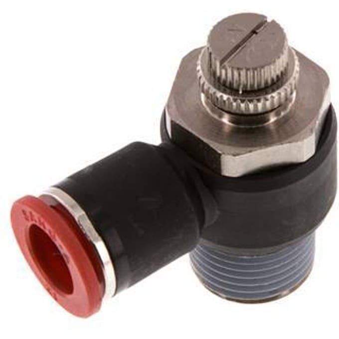 L-stuk Regelventiel 12 mm - R1/2'' Regeling-in Messing/Nylon