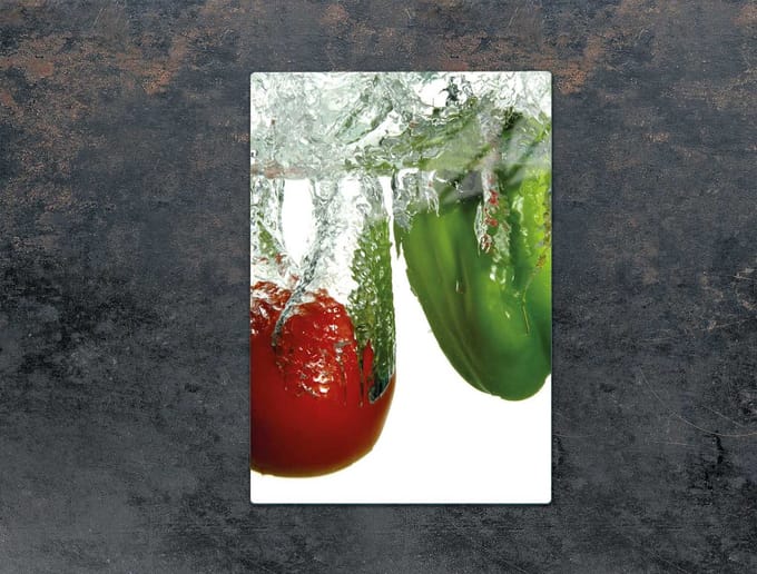 TMK ArtDeko - Snijplank - Glas - 35x52 cm - Paprika