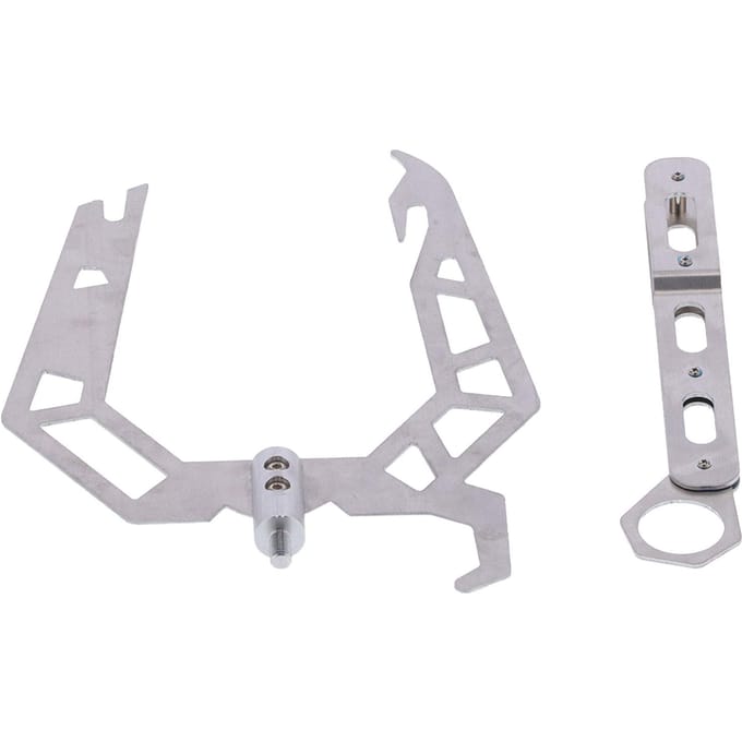 Gaffe télescopique en forme de U pour bateau, enfileur longue distance, accessoire d'amarrage pour bateaux et navires white