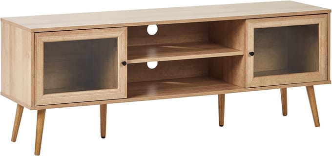 ALBANY - TV-meubel - Lichthout - Vezelplaat