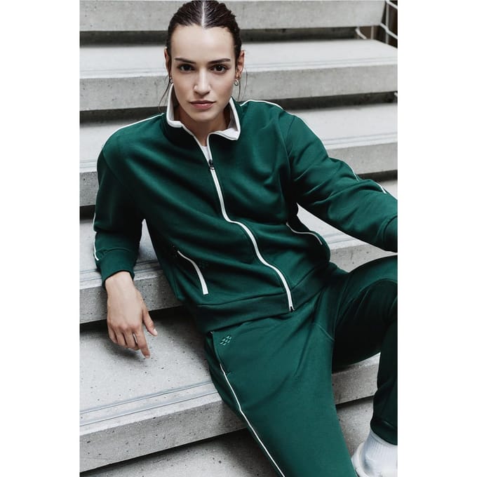 Oversized Ritskraag Sweatshirt en Broekset