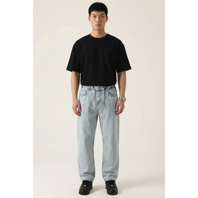 Ontspannen Fit Denim Broek