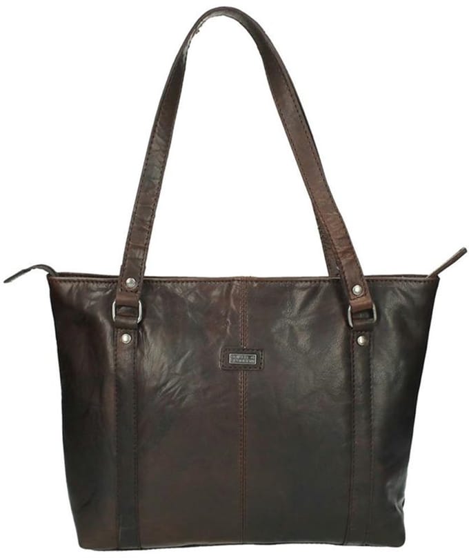 Spikes & Sparrow Bronco Medium Schoudertas Dames - Leer - Bruin