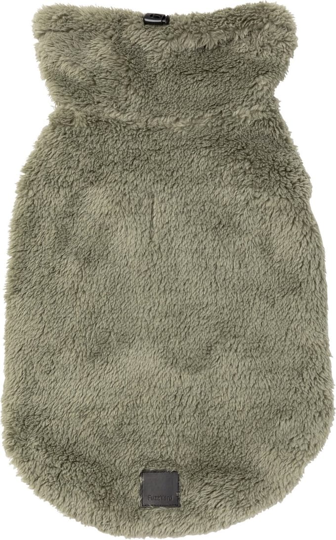Fuzzyard Hondentrui Turtle Teddy - Hondenkleding - Olijfgroen Size 5
