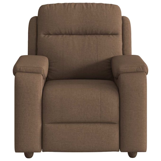vidaXL - Fauteuil - verstelbaar - stof - bruin