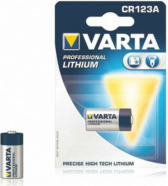 Batterij varta cylindrical cr123a lithium | 10 stuks