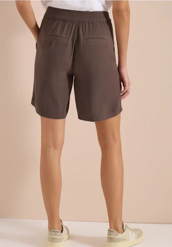 High Waist shorts met Wide Legs en structuur