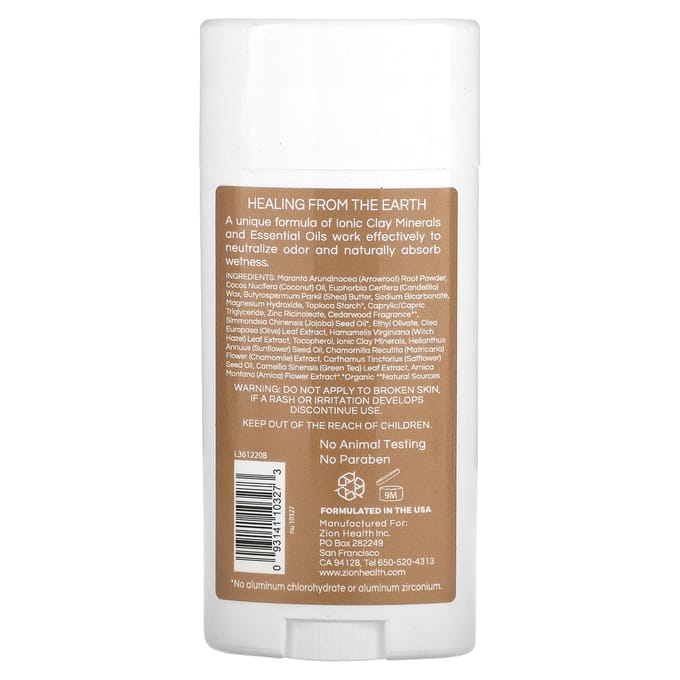 Bold, Claydry Deodorant, Cederhout, 80G(2.8oz) white