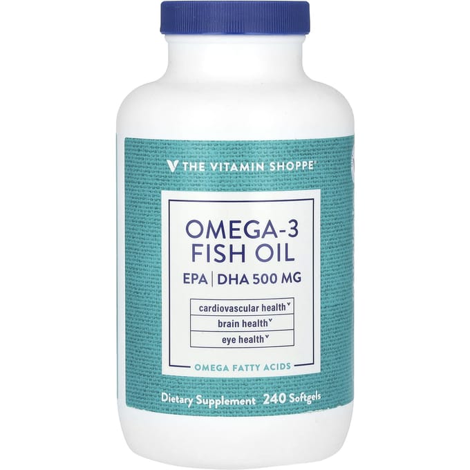 The Vitamin Shoppe, Omega-3 Visolie, 240 Softgels