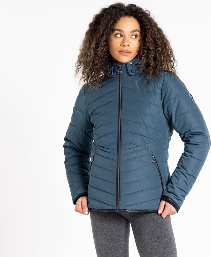 Dare B, Striking Everyday Waterdicht Dames Skijack, Blauw, Maat 40