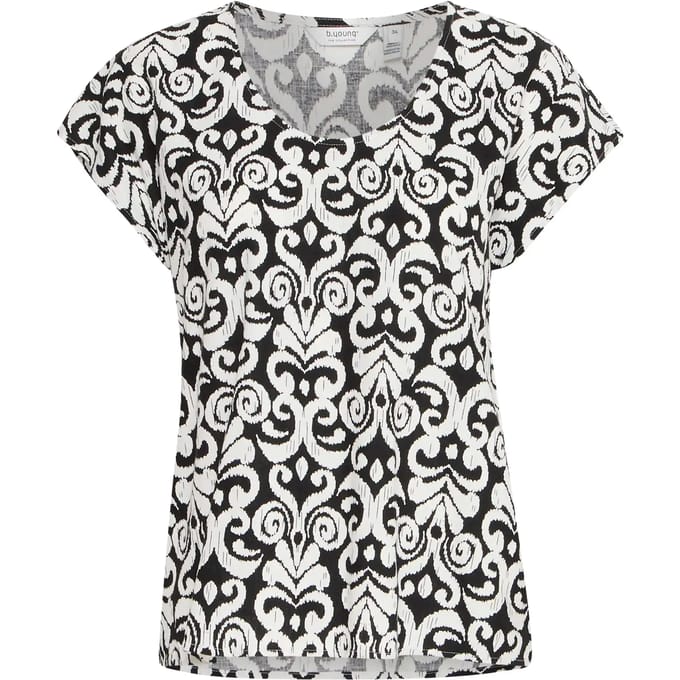 Damesblouse met ronde hals b.young Falakka