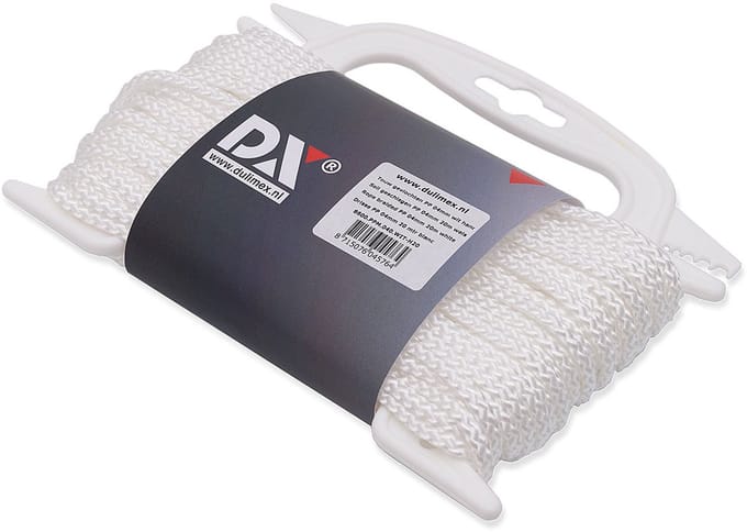 Dulimex Gevlochten Touw – 2 mm Wit – 20 Meter – Polypropyleen
