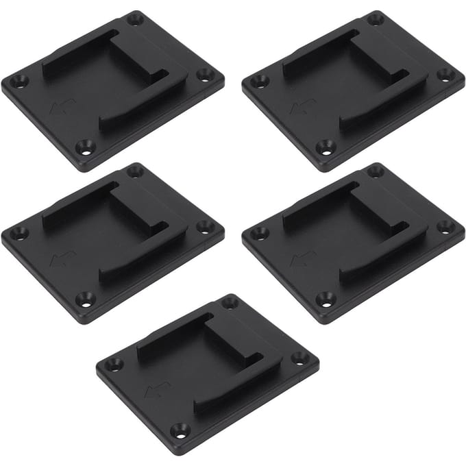 5 Supports d'outils à montage sur quai Noir ABS Support pour outils électriques à batterie lithium 14,4 V 18 V